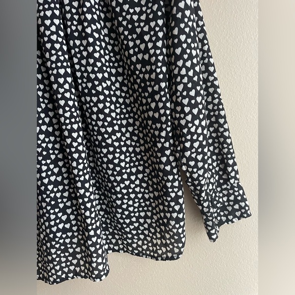 J.Crew Mercantile Women Heart Shape Design Blouse Sized 4 - Picture 6 of 11